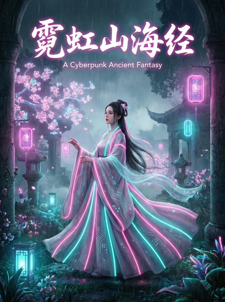 肉番 古风奇缘短剧 - 霓虹山海经海报